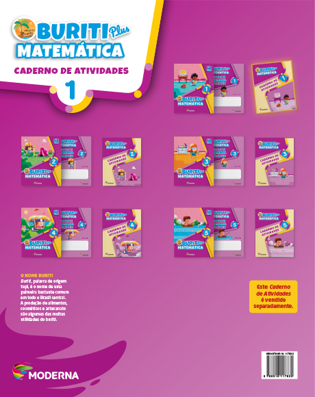 Caderno - Buriti Plus Matemática 1 - verso